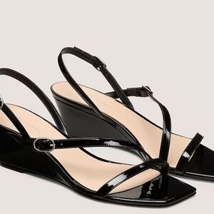 Stuart Weitzman Black Wedge Shoes